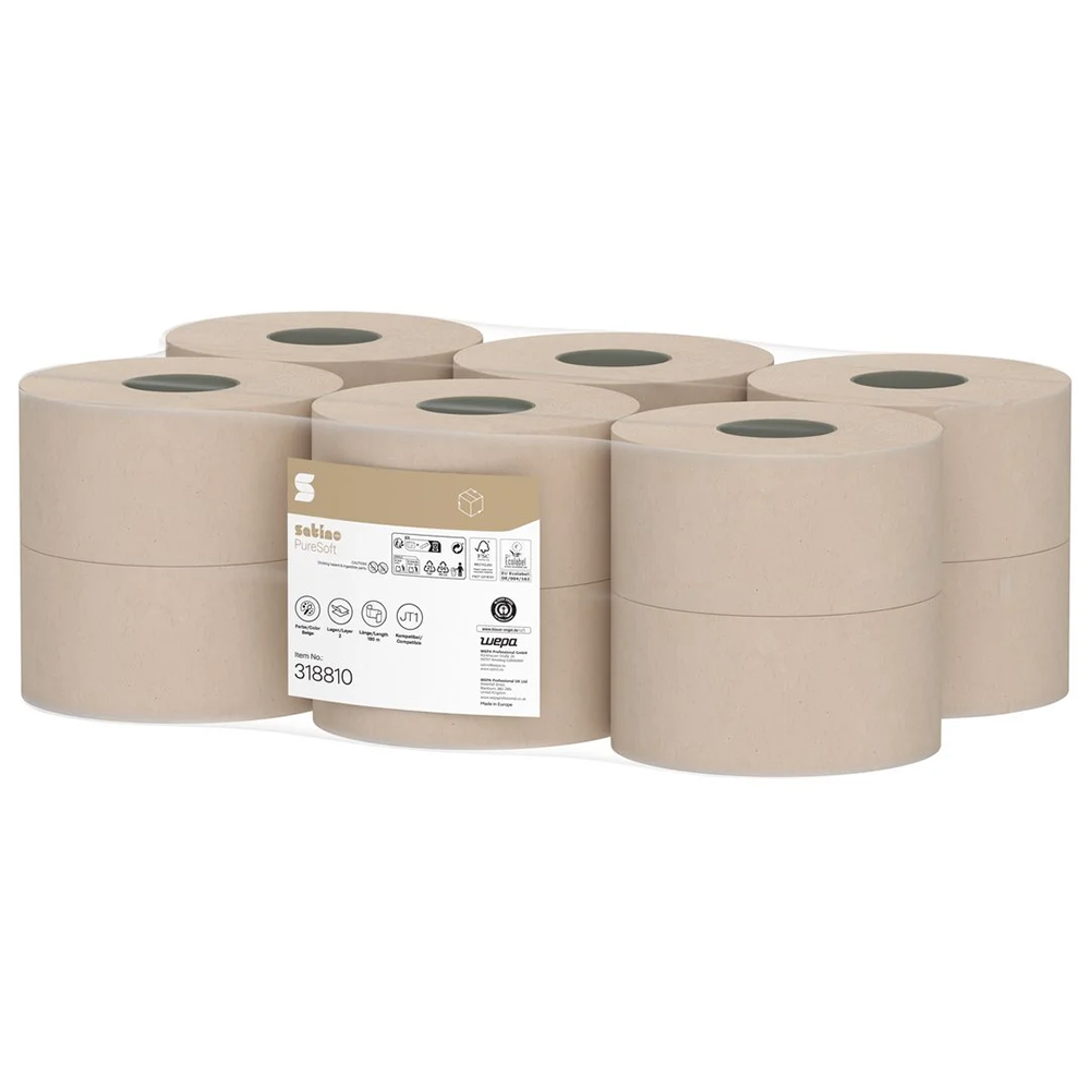 Satino PureSoft Mini Jumbo JT1 2x tualettpaber, 12x180m