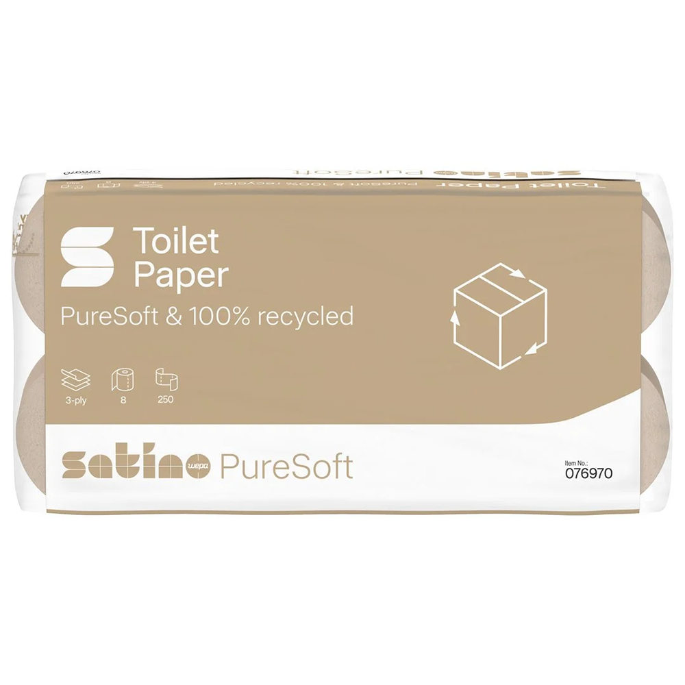 Satino PureSoft MT1 3x tava rulltualettpaber, 64x27,5m - Image 2