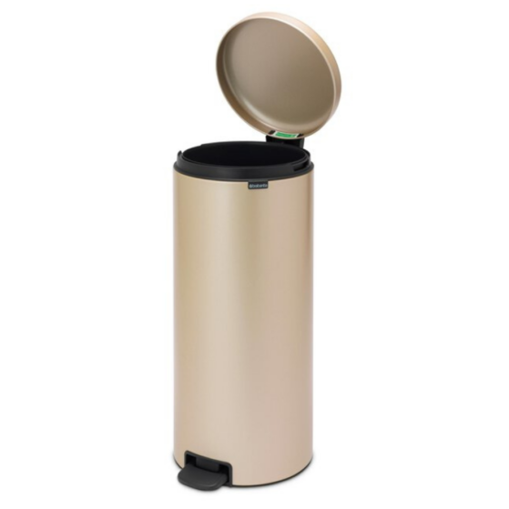 Brabantia NewIcon prügikast pedaaliga 30L, Metallic Gold - Image 3