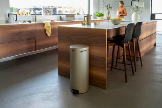 Brabantia NewIcon prügikast pedaaliga 30L, Metallic Gold - Image 6