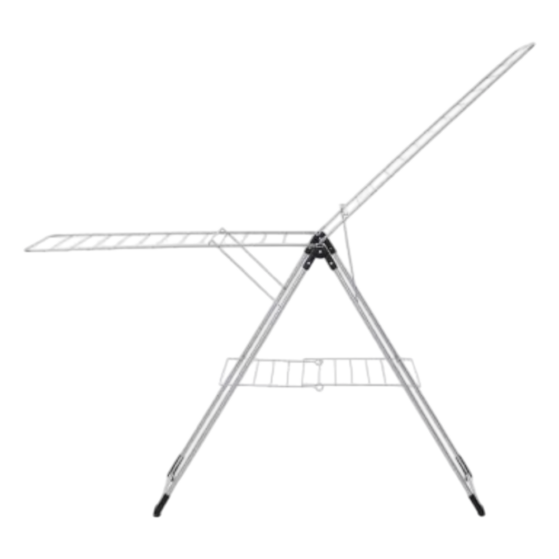 Brabantia T-kujuline pesukuivatusrest 20m, metallhall - Image 3