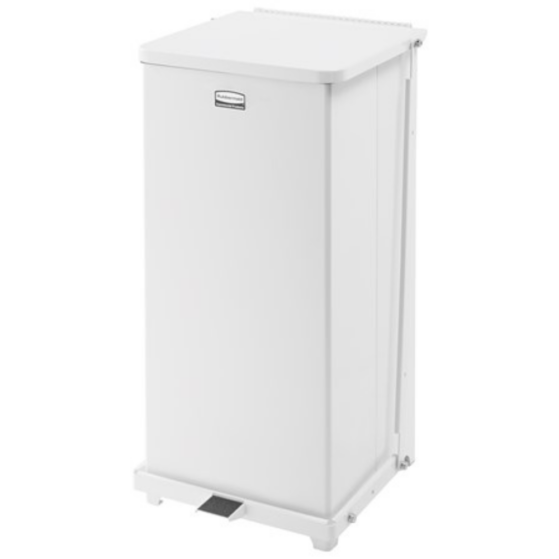 Lõpumüük! Rubbermaid prügikast pedaaliga Defenders 45 l, metall, valge - Image 2