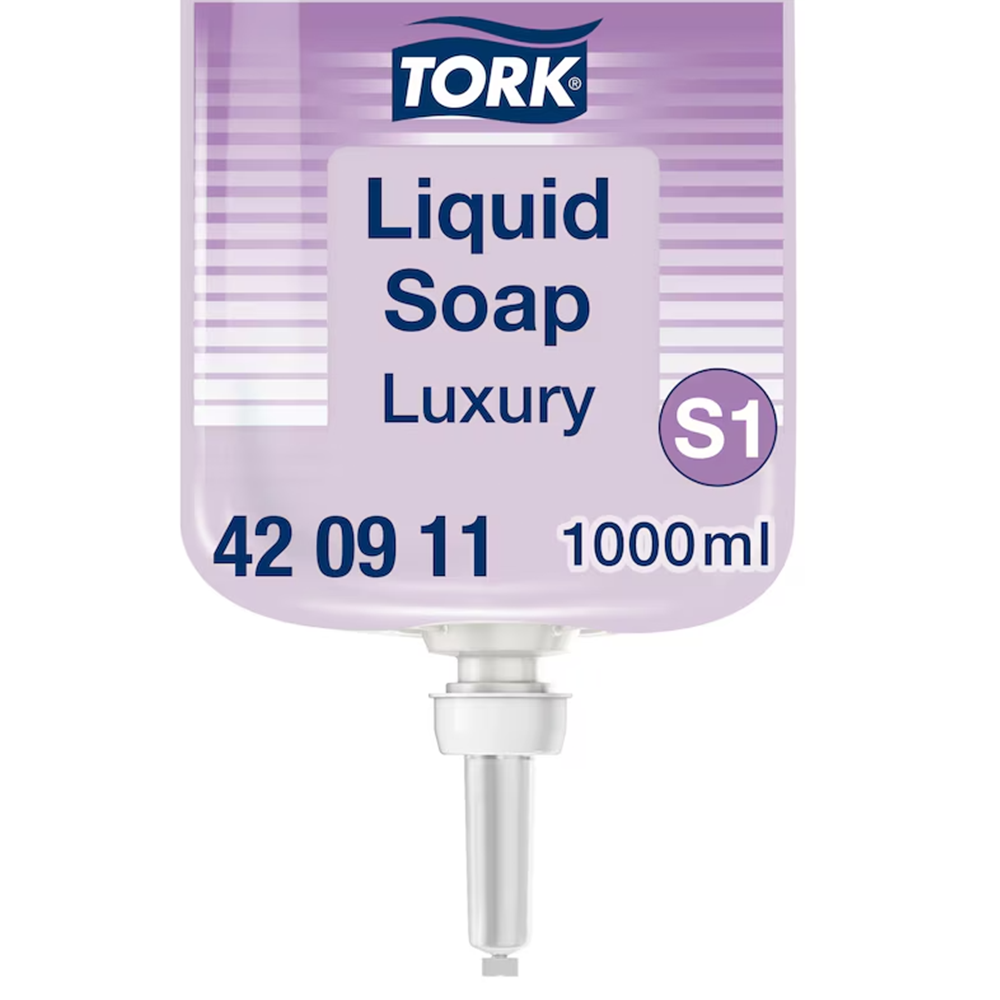 Tork Luxury Soft S1 luksuslik pehme vedelseep 1L, kastis 6tk