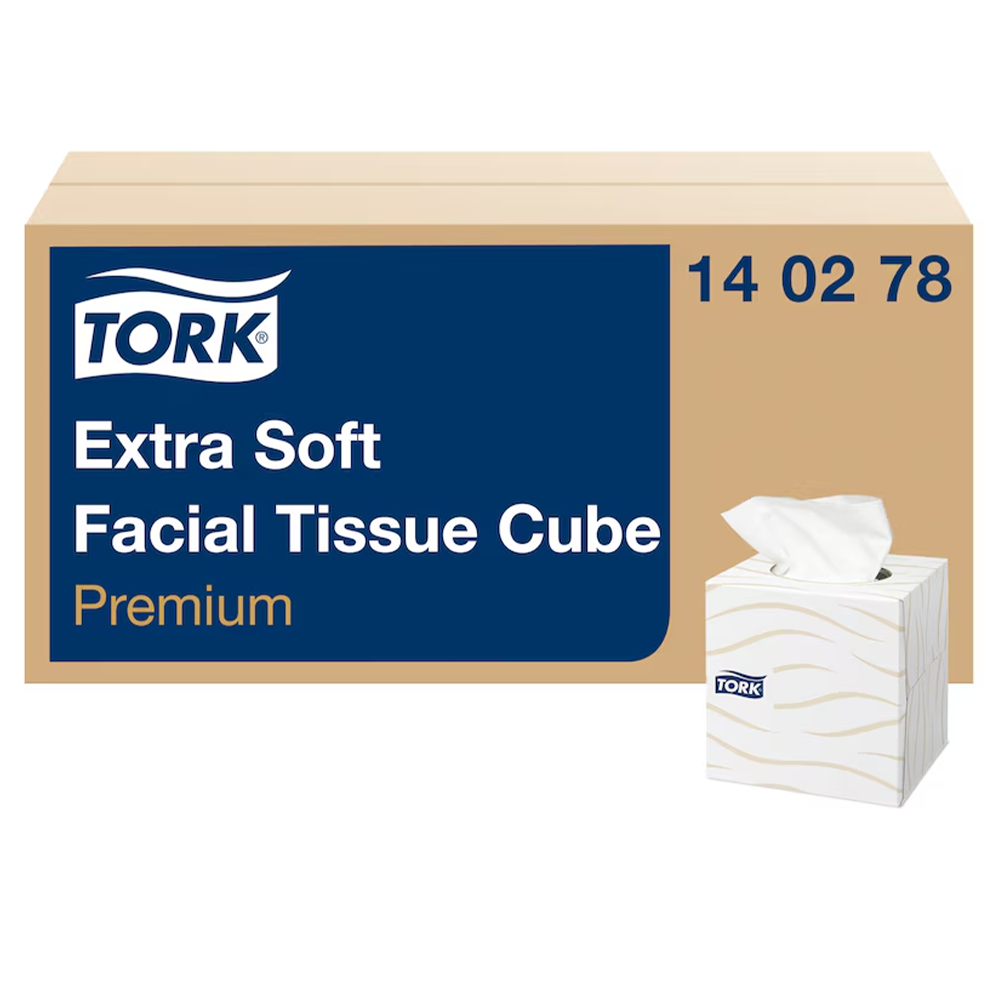 Tork Premium Extra Soft Cube 2x näopaber 100tk, kastis 30 karpi