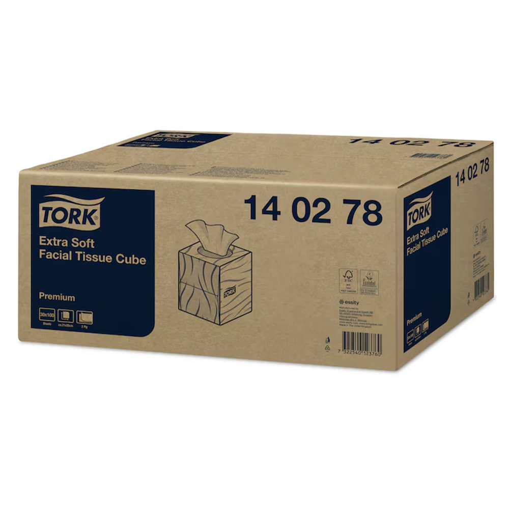 Tork Premium Extra Soft Cube 2x näopaber 100tk, kastis 30 karpi - Image 2
