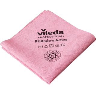 Vileda PURmicro Active mikrokiudlapp 38x35cm punane, 5tk