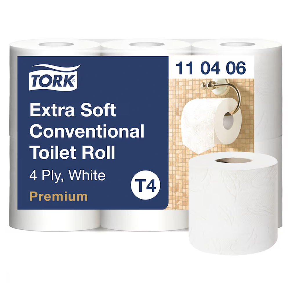 Tork Extra Soft Conventional Premium T4 4x tava tualettpaber, 42x18,8m