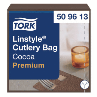 Tork LinStyle 39 söögiriistade tasku-salvrätt, kakao, 600tk
