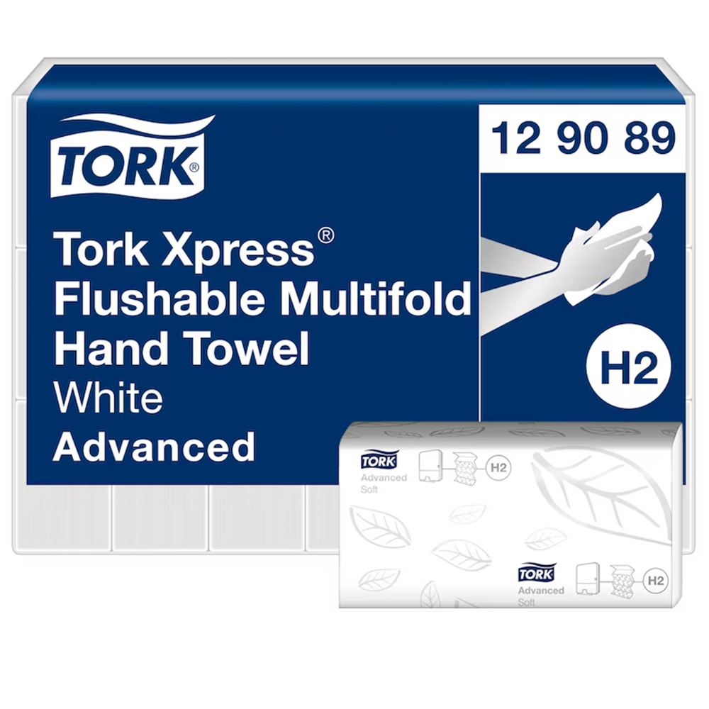 Tork Interfold Flushable H2 Z-fold 2x lehtkätepaber, 21x200tk
