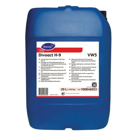 Diversey Divoact H-9 VW5 happeline aktiveerimislahus 20L