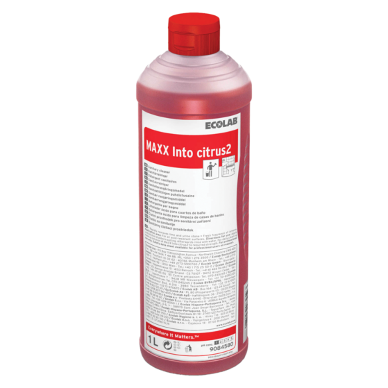 Ecolab MAXX Into Citrus2 happeline sanitaarruumide puhastusvahend 1L, kastis 12tk