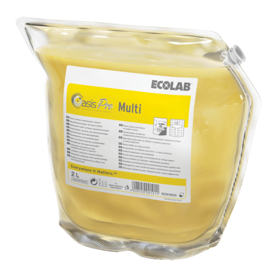 Ecolab Oasis Pro Multi nanotehnoloogial põhinev puhastusvahend 2L, kastis 2tk.