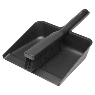 Brabantia harja ja kühvli komplekt puhastuskammiga, tumehall plastik