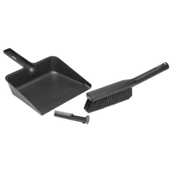 Brabantia harja ja kühvli komplekt puhastuskammiga, tumehall plastik - Image 3