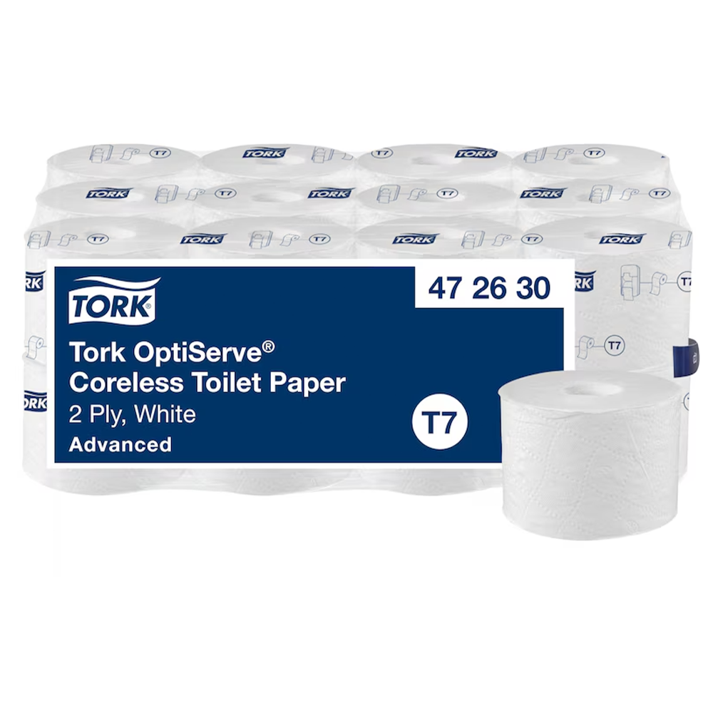 Tork OptiServe Coreless T7 südamikuta 2x tualettpaber 24x94,3m