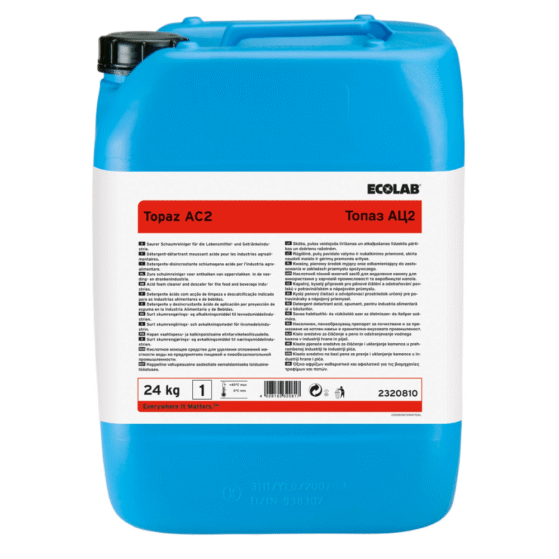 Ecolab Topaz AC2 happeline puhastusuvahend toiduainetetööstusele 24kg