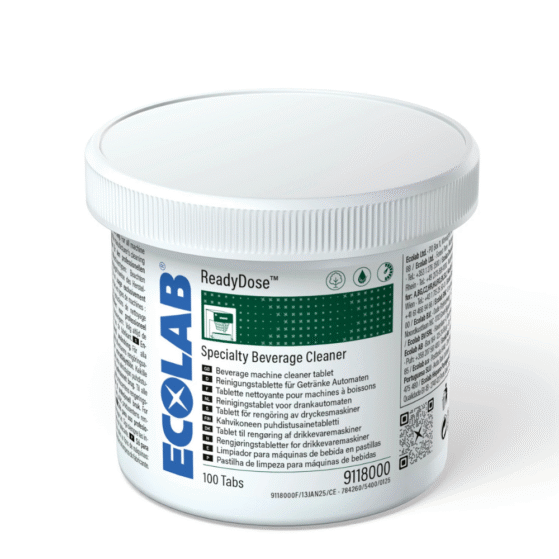 Ecolab ReadyDose Spec Bev Cleaner kohvi-ja joogiautomaatide puhastusabletid 100tk