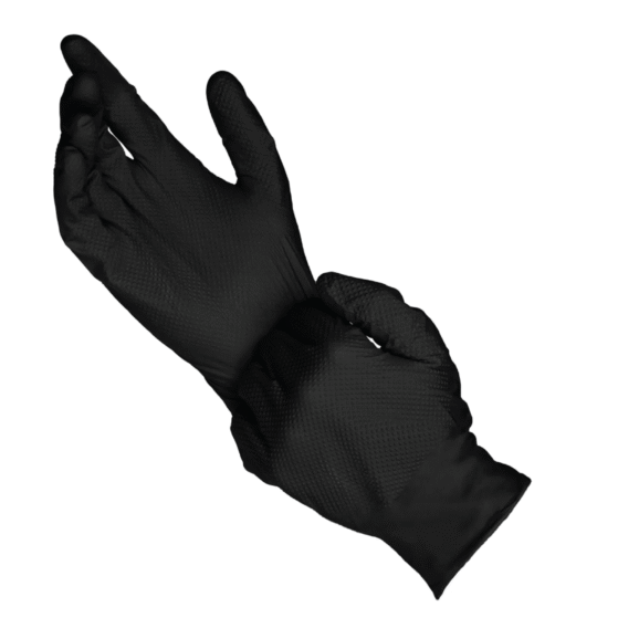 Diamante Grip mustad nitriilkindad puudrita XL(10)100tk, kastis 10pk - Image 2