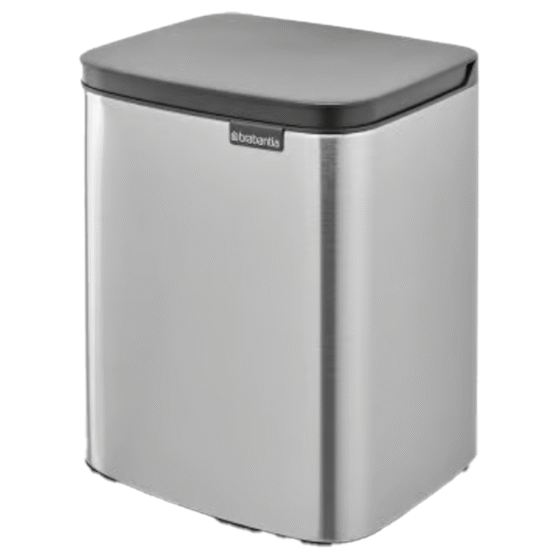Brabantia Bo prügikast seinale/põrandale 7L, matt teras FFP - Image 2