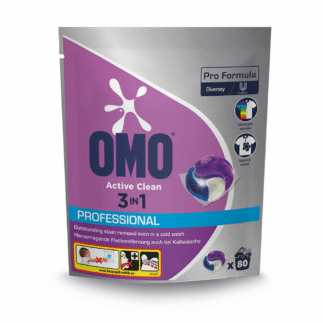Diversey Omo Pro Formula Active Clean 3in1 pesukapslid 80tk, kastis 4 pakki