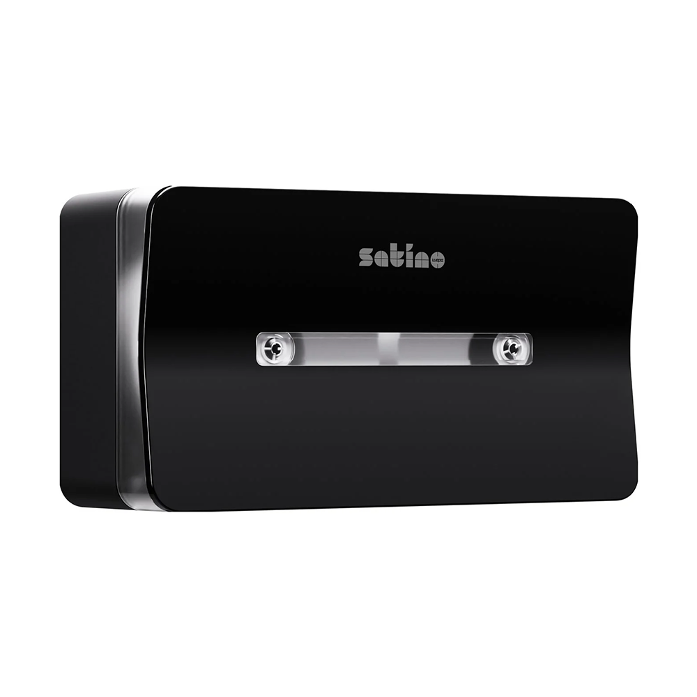 Satino Hyginity Design Twin Centrefeed Jumbo CF2 keskväljatõmbega tualettpaberi hoidik, must