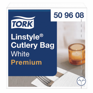 Tork LinStyle 39 söögiriistade tasku-salvrätt, valge, 700tk