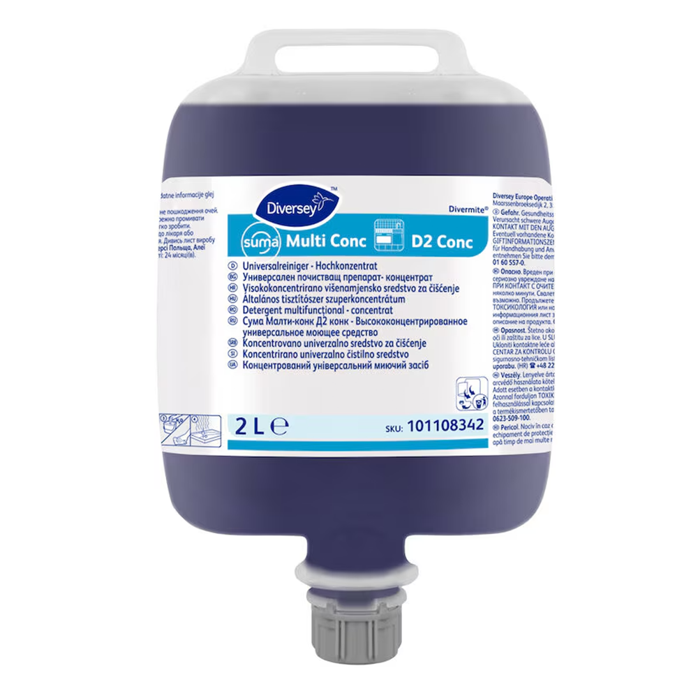 Diversey Suma Multi Conc D2 kontsentreeritud üldpuhastusvahend 2L, kastis 3tk