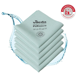 Vileda PURmicro Active mikrokiudlapp 38x35cm roheline, 5tk