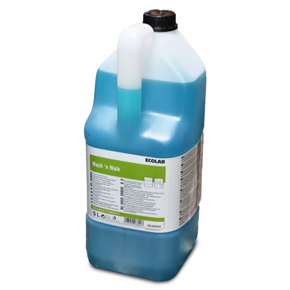Ecolab Wash´n Walk bioloogiline loputusvaba põrandate puhastusvahend 5L, kastis 2tk