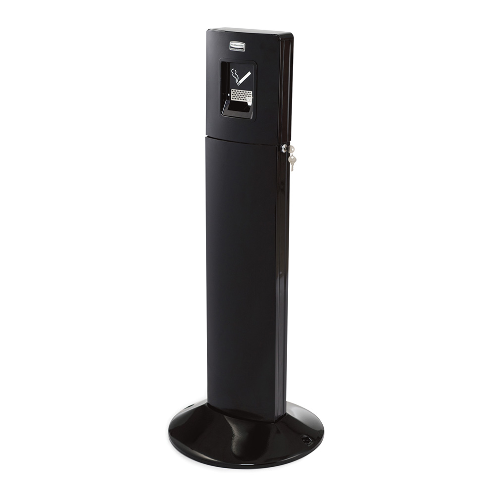 Rubbermaid Metropolitan Smokers Station ilmastikukindel tuhatoos, must