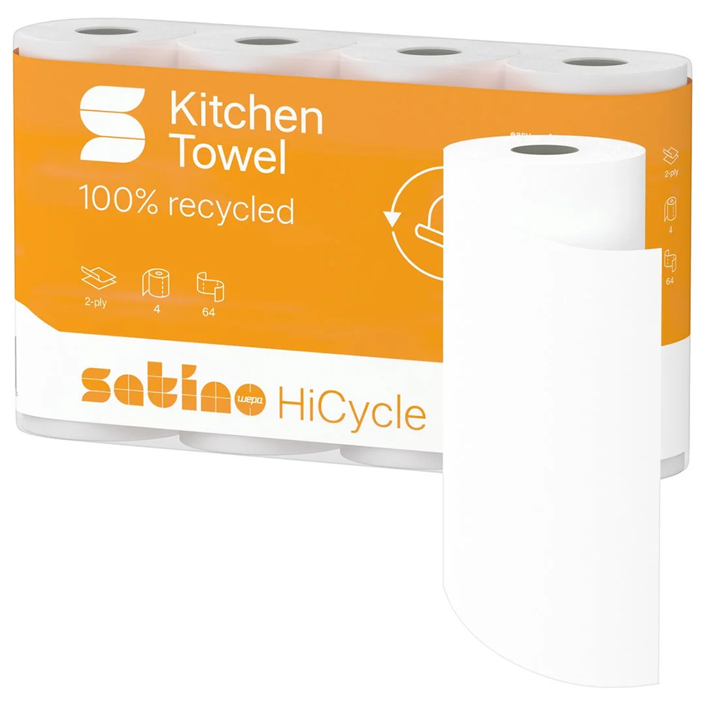 Satino HiCycle 2x rullköögipaber, 32x14m