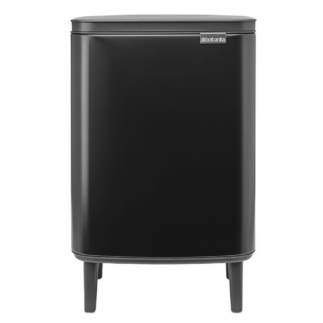 Brabantia Bin Hi jalgadel prügikast 12L, matt must